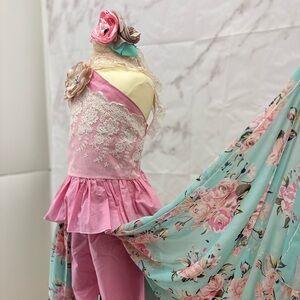 Girls‎ pageant OOC Fun Fashion Casual wear custom 3 pieces set size 6/8